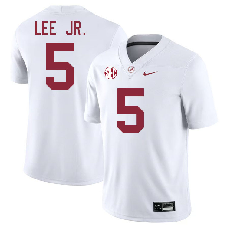 #5 Dijon Lee Jr. Alabama Jersey,University Of Alabama Crimson Tide Football Jersey,Uniforms-White